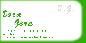 dora gera business card